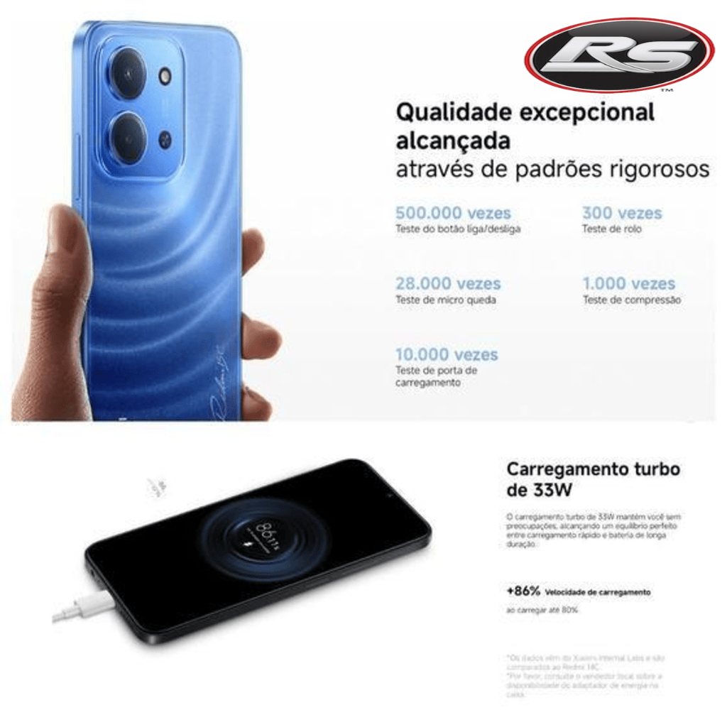 Xiaomi Redmi 15C 4GB 8/256GB Versão Global - rs eletronicos sorocaba